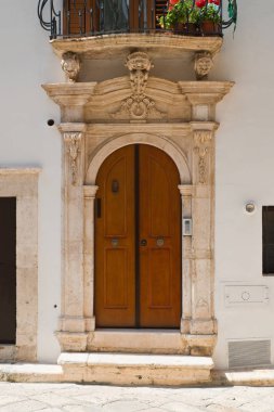 tarihi Saray. Putignano. Puglia. İtalya. 