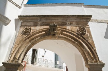 Le Marangi avlu evi. Martina Franca. Puglia. İtalya. 