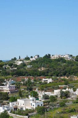 locorotondo panoramik manzaralı. Puglia. İtalya. 