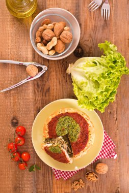 Calzone ceviz ve hindiba.