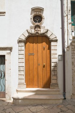 tarihi Saray. Putignano. Puglia. İtalya. 