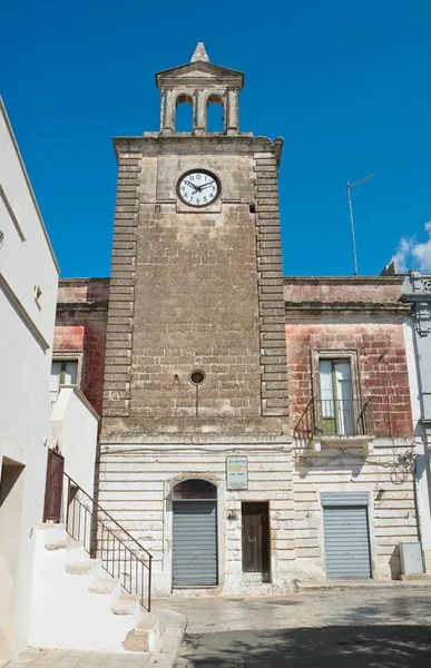 Clocktoweru. Mottola. Puglia. Itálie. — Stock fotografie