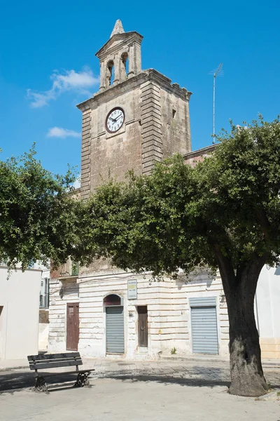 Saat Kulesi. Mottola. Puglia. İtalya. — Stok fotoğraf
