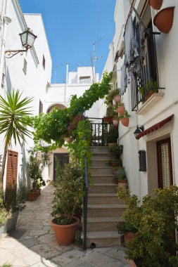 Ara sokakta. Mottola. Puglia. İtalya. 