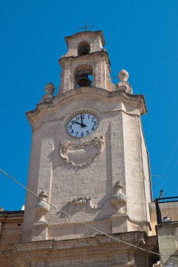 Saat Kulesi. Massafra. Puglia. İtalya. 