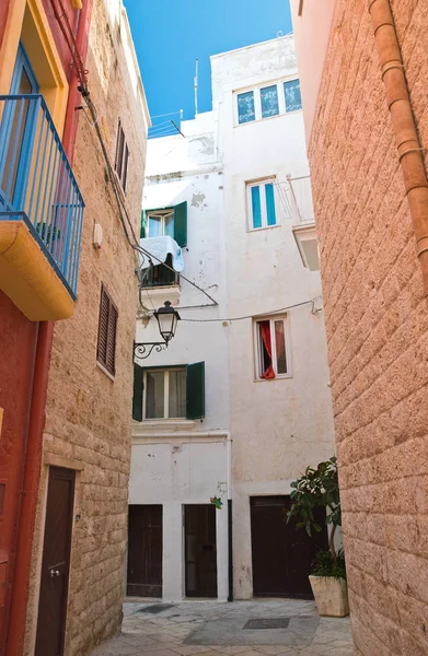 Alleyway. Polignano a mare. Puglia. Italy. — Stock Photo, Image