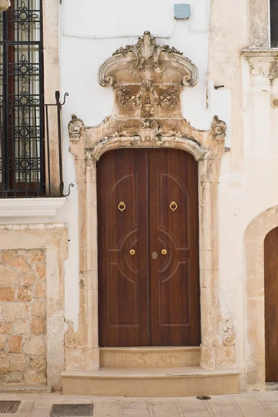 Tarihi saray. Martina Franca. Puglia. İtalya. — Stok fotoğraf