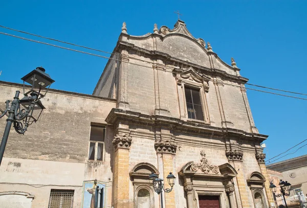 Kerk van st. benedetto. Massafra. Puglia. Italië. — Stockfoto