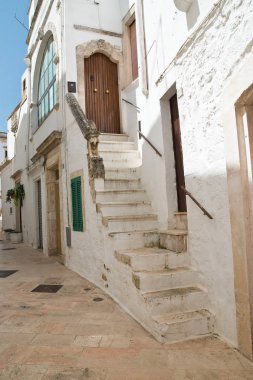alleyway. Locorotondo. Puglia. İtalya. 