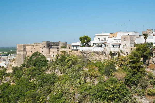 Panoramautsikt över Massafra. Apulien. Italien. — Stockfoto