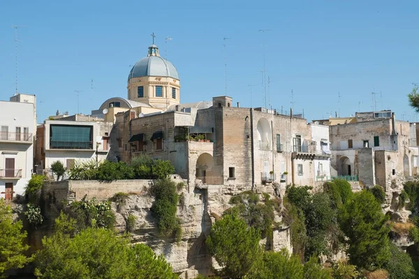 Massafra的全景。Puglia 。意大利. — 图库照片