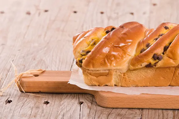 Brioche Chocolate Chips — Stock Photo, Image