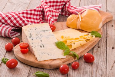 İtalyan peynir çeşitli türü.