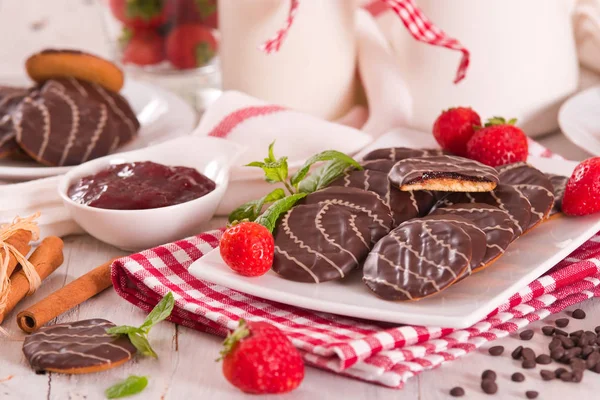 Soft Cakes Strawberry — Stock Photo, Image