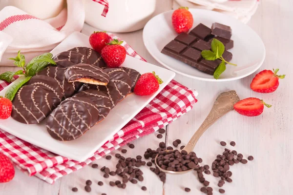 Soft Cakes Strawberry — Stock Photo, Image