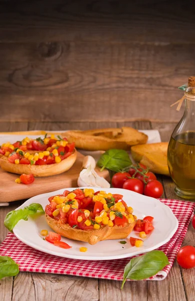 Friselle Tomatoes Mais — Stock Photo, Image