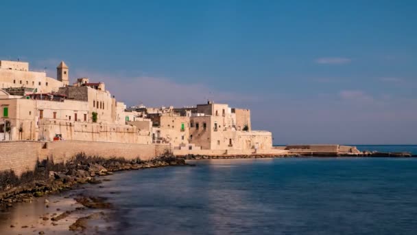 Panoramautsikt Över Giovinazzo Apulien Italien Tidsfrist — Stockvideo