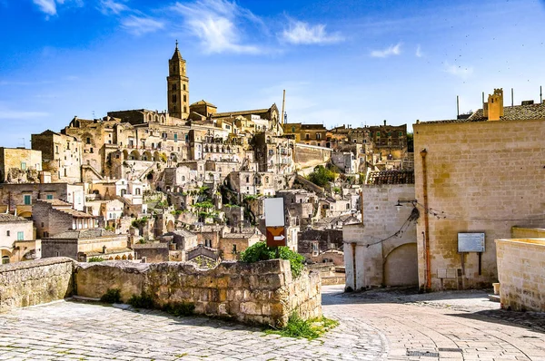 Πανοραμική Άποψη Της Matera Basilicata Ιταλία — Φωτογραφία Αρχείου