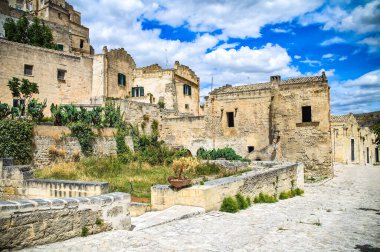 alleyway. Sassi matera. Basilicata. İtalya.