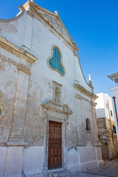 Kostel Salvatora Monopoli Puglia Itálie — Stock fotografie