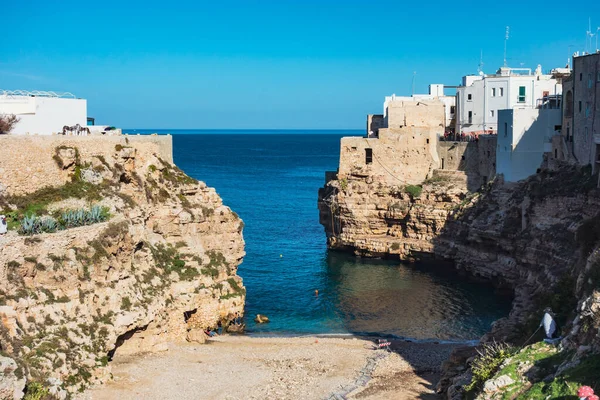 Vista Panorámica Polignano Puglia Italia —  Fotos de Stock