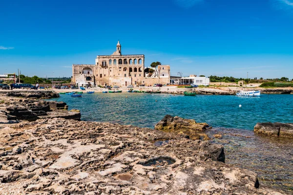 Benedictijner Abdij Van San Vito Polignano Een Merrie Een Puglia — Stockfoto