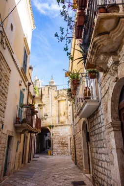 Sokak arası, Rutigliano. Puglia. İtalya.