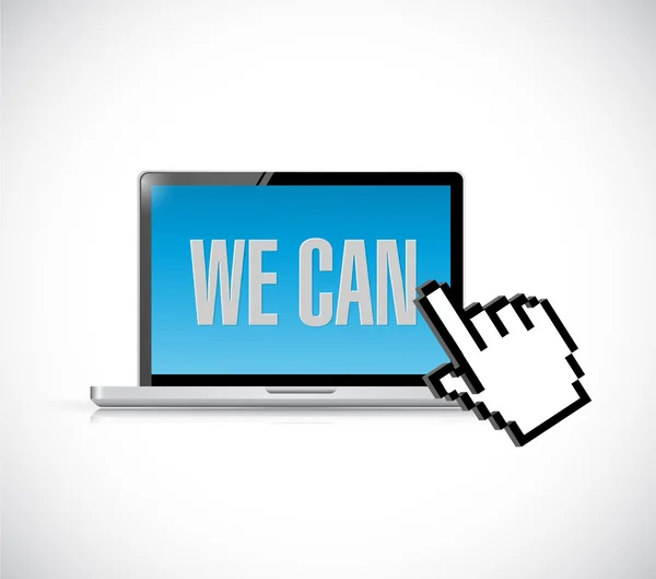 We can computer message illustration — Stock Photo, Image