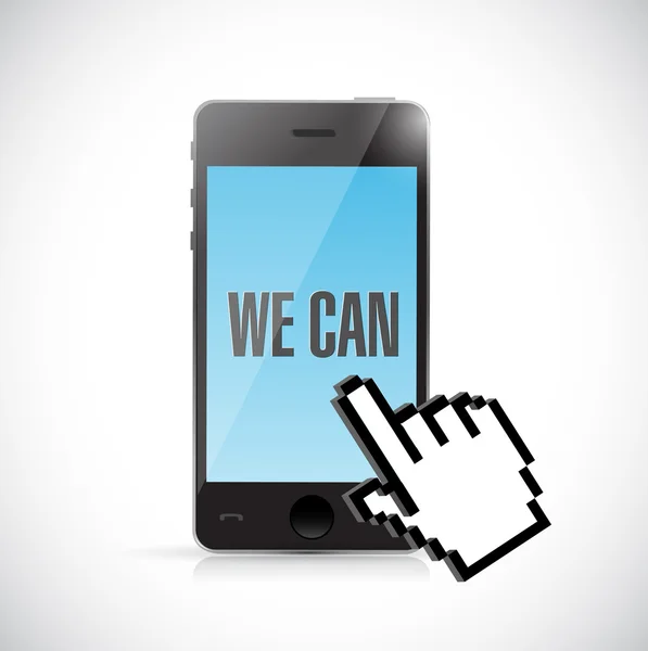 We can phone message illustration design graphic — Φωτογραφία Αρχείου