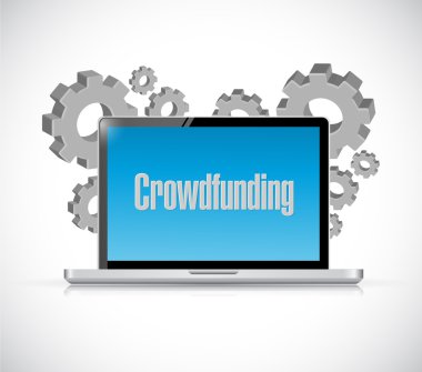crowdfunding bilgisayar işareti kavramı