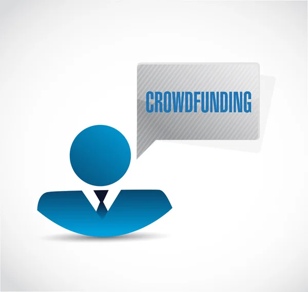 Crowdfunding avatar signo concepto —  Fotos de Stock