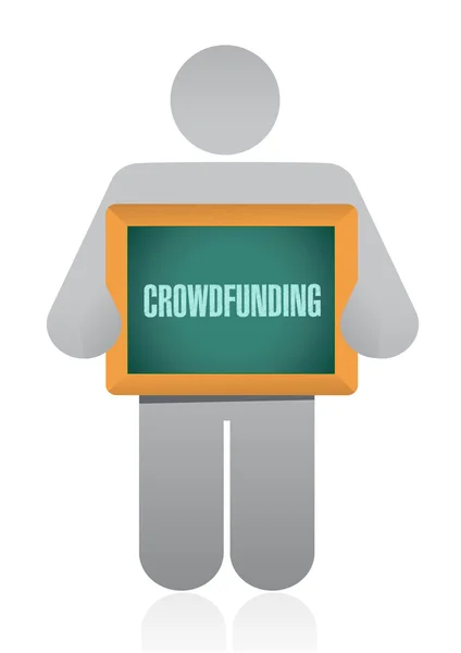 Crowdfunding avatar signo concepto —  Fotos de Stock