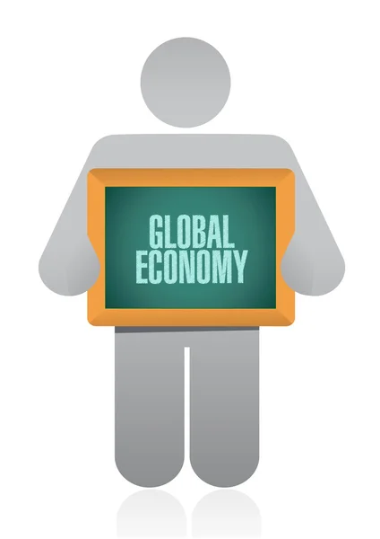 Economía global avatar signo concepto — Foto de Stock