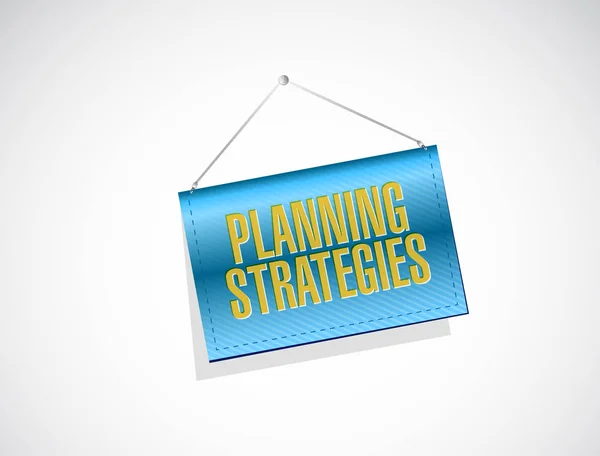 Estrategias de planificación banner sign concept — Foto de Stock