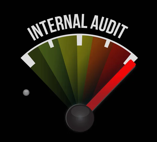 Internal Audit meter sign concept — Stock Photo, Image