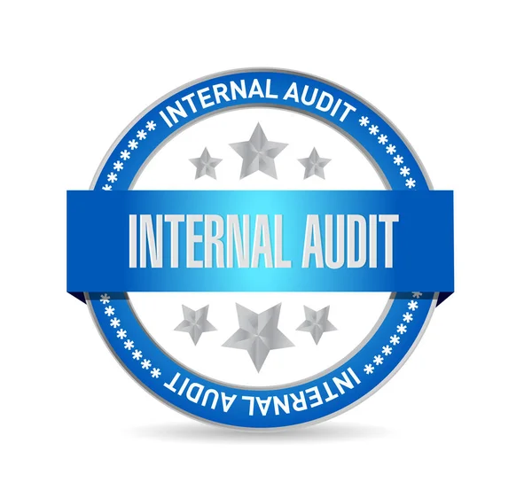 Internal Audit seal sign concept illustration — Stock Photo, Image