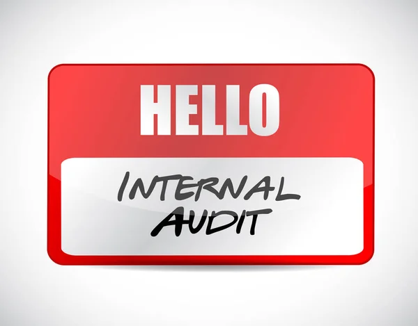 Internal Audit name tag sign concept illustration — Stock Photo, Image