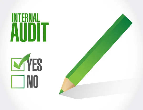 Internal Audit approval sign concept — Stock Photo, Image