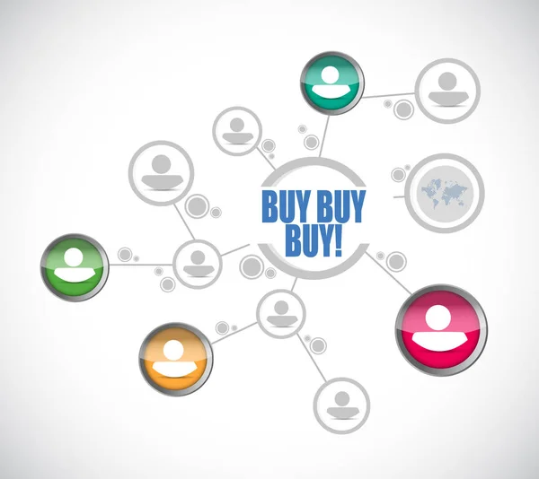 Diyagram işareti kavramı satın satın insanlar satın — Stok fotoğraf
