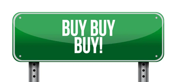 Buy buy buy street sign concept — Stock Photo, Image