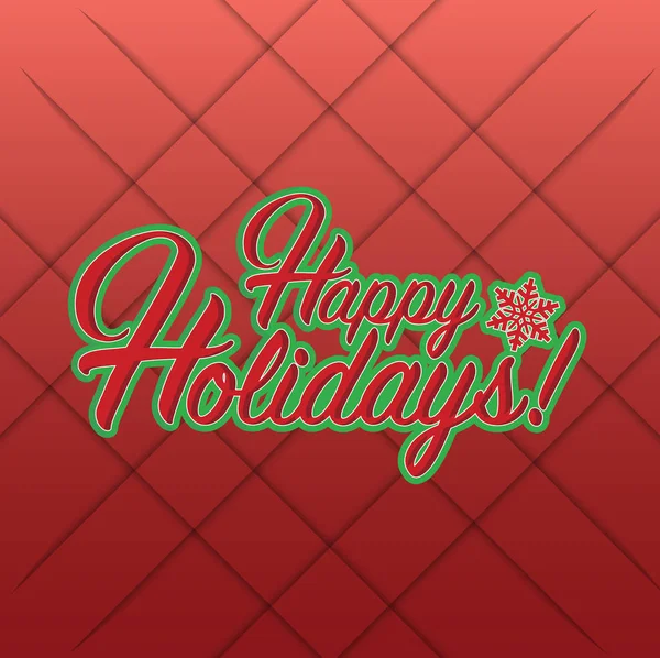 Happy holidays sign red background — Stock Photo, Image