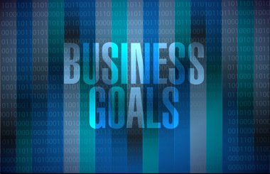 İş hedefleri ikili arka plan işareti kavramı