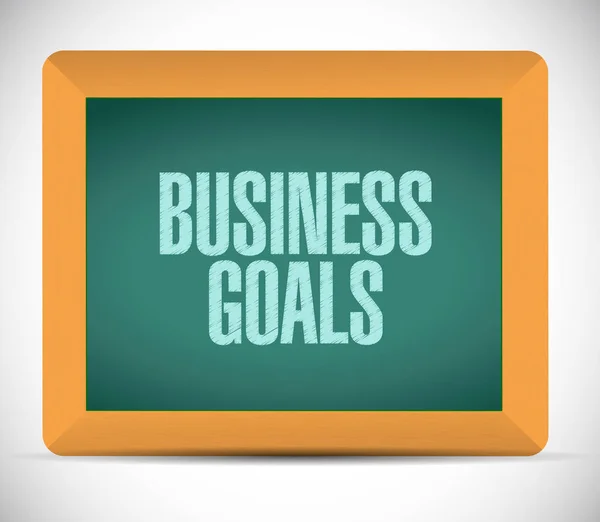 Business Goals chalkboard sign concept — Stock Photo, Image