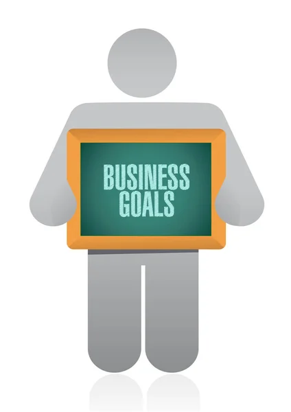 Business Goals board sign concept — Stock Photo, Image