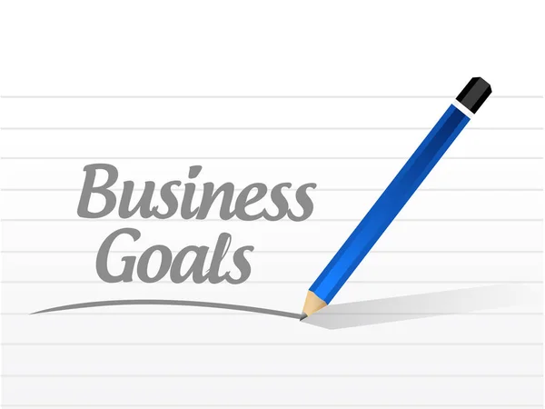 Business Goals message sign concept — Stock Photo, Image