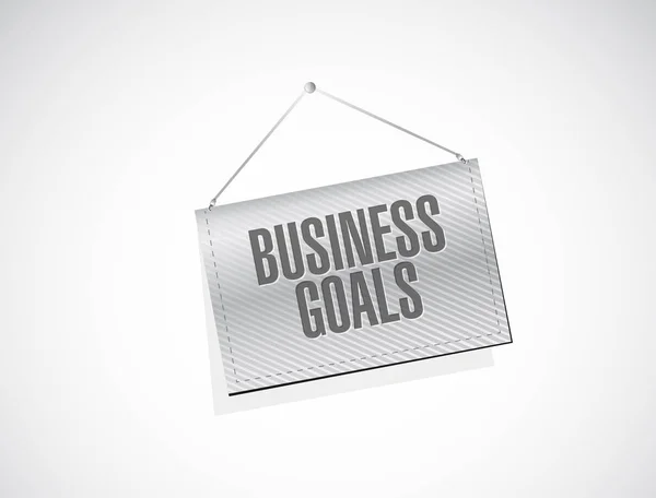 Business Goals banner sign concept — Stock Photo, Image