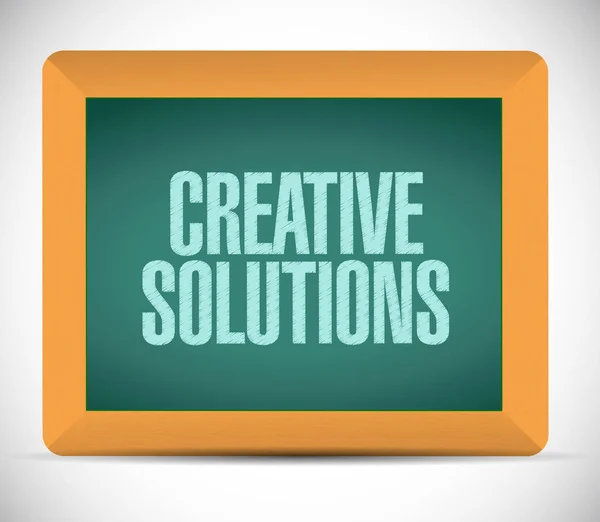 Creative solutions blackboard sign concept — Stock Photo, Image