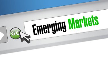 gelişmekte olan piyasalar konsept illüstrasyon tasarım grafik