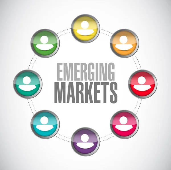 Concepto de mercados emergentes ilustración diseño gráfico — Foto de Stock