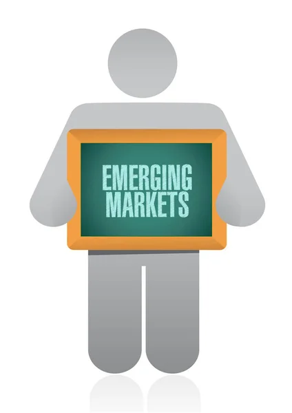 Графика дизайна на развивающихся рынках — стоковое фото